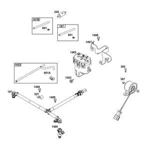 Fuel Supply Group Diagram and Parts List for 61G377-0104-J1  Briggs and Stratton Engine